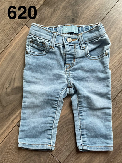 Baby Boy Light Blue Gap Jeans 3-6 Months, Kids 6 Month (3-6M)
