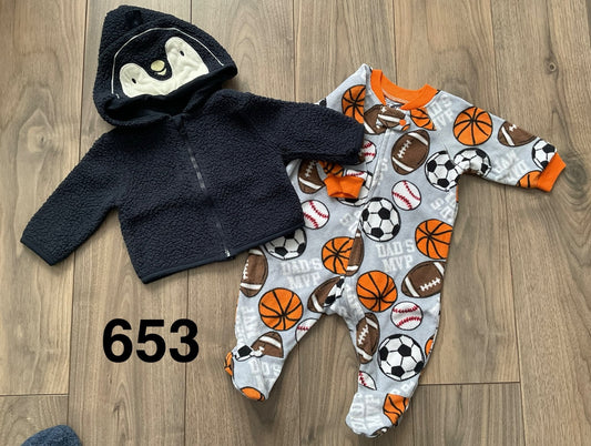 0-3 Month Jacket and Sleeper, Kids 3 Month (0-3M)
