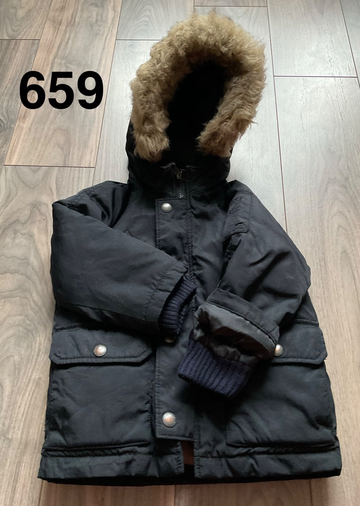 Black Winter Parka  Size 2, Kids 2T