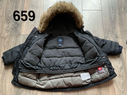 Black Winter Parka  Size 2, Kids 2T