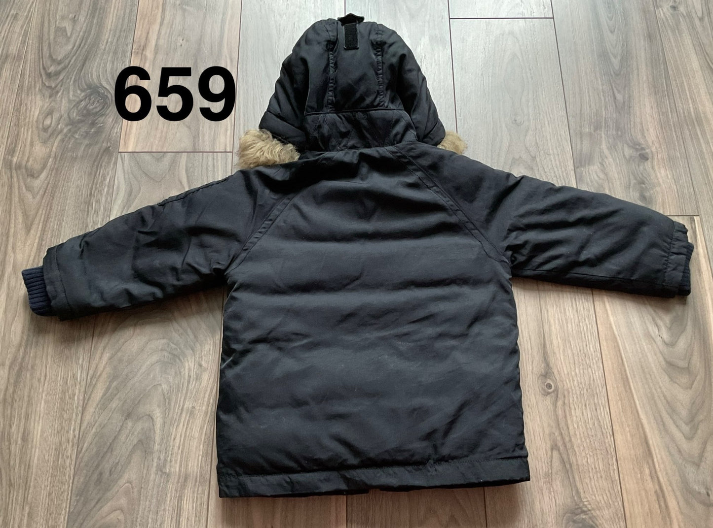 Black Winter Parka  Size 2, Kids 2T