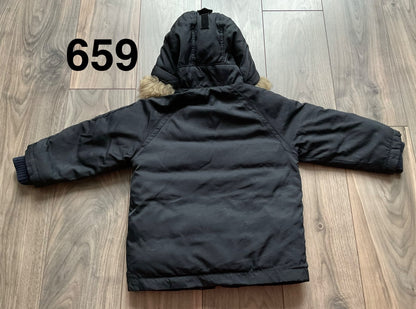 Black Winter Parka  Size 2, Kids 2T