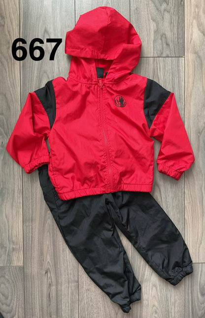 Track Suit - Red and Black Body Glove 3T, Kids 3T