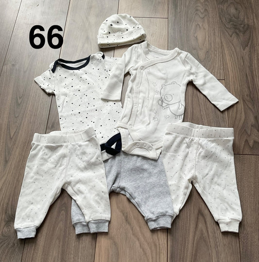 Onesie and Pants Bundle 0-3 Months, Kids 3 Month (0-3M)