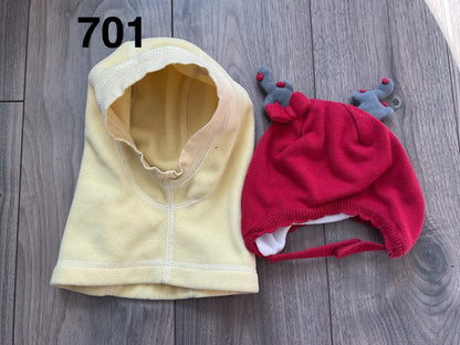 Winter Hats, Red and Yellow