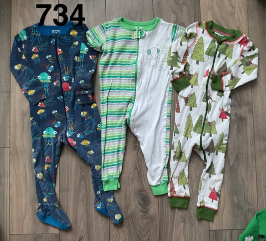 12-18 Month Bundle Sleepers Shorts Pants, Kids 18 Month (12-18M)