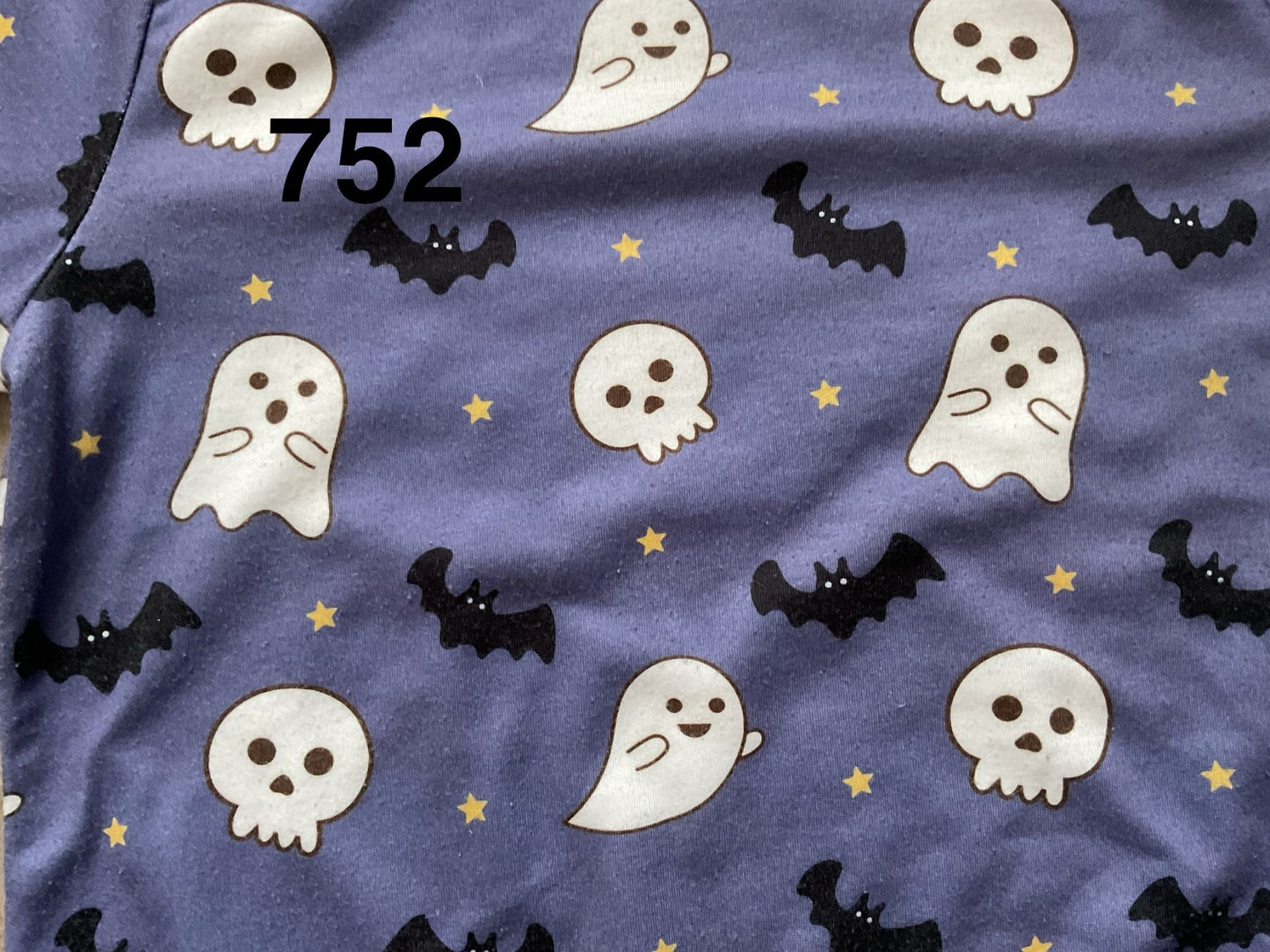 Halloween Tops, Black Skeletons and Purple with Ghosts, Size 4-5, Kids 4/4T