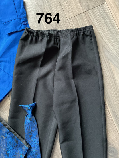 Boys 4 Piece Suit, Shirt, Pants, Vest and Tie, Size 4, Kids 4/4T