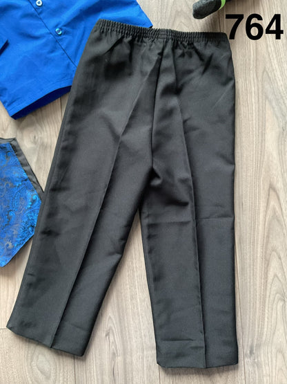 Boys 4 Piece Suit, Shirt, Pants, Vest and Tie, Size 4, Kids 4/4T
