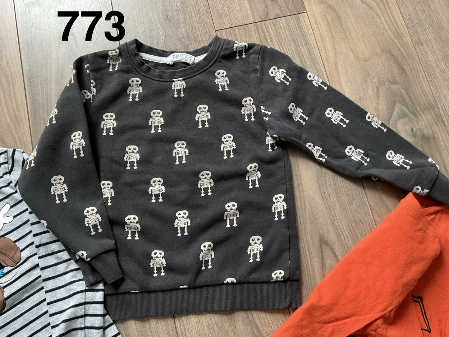 Boys Halloween Shirts and Sweatshirt, Black, Grey and Orange Size 5T, Kids 5/5T (extra small)