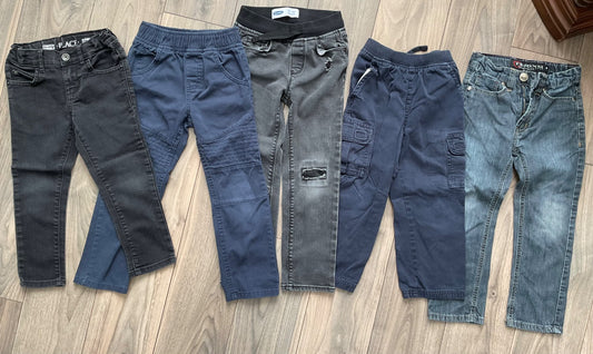 Boys Pants Size 4 - Bundle of 5, Kids 4/4T