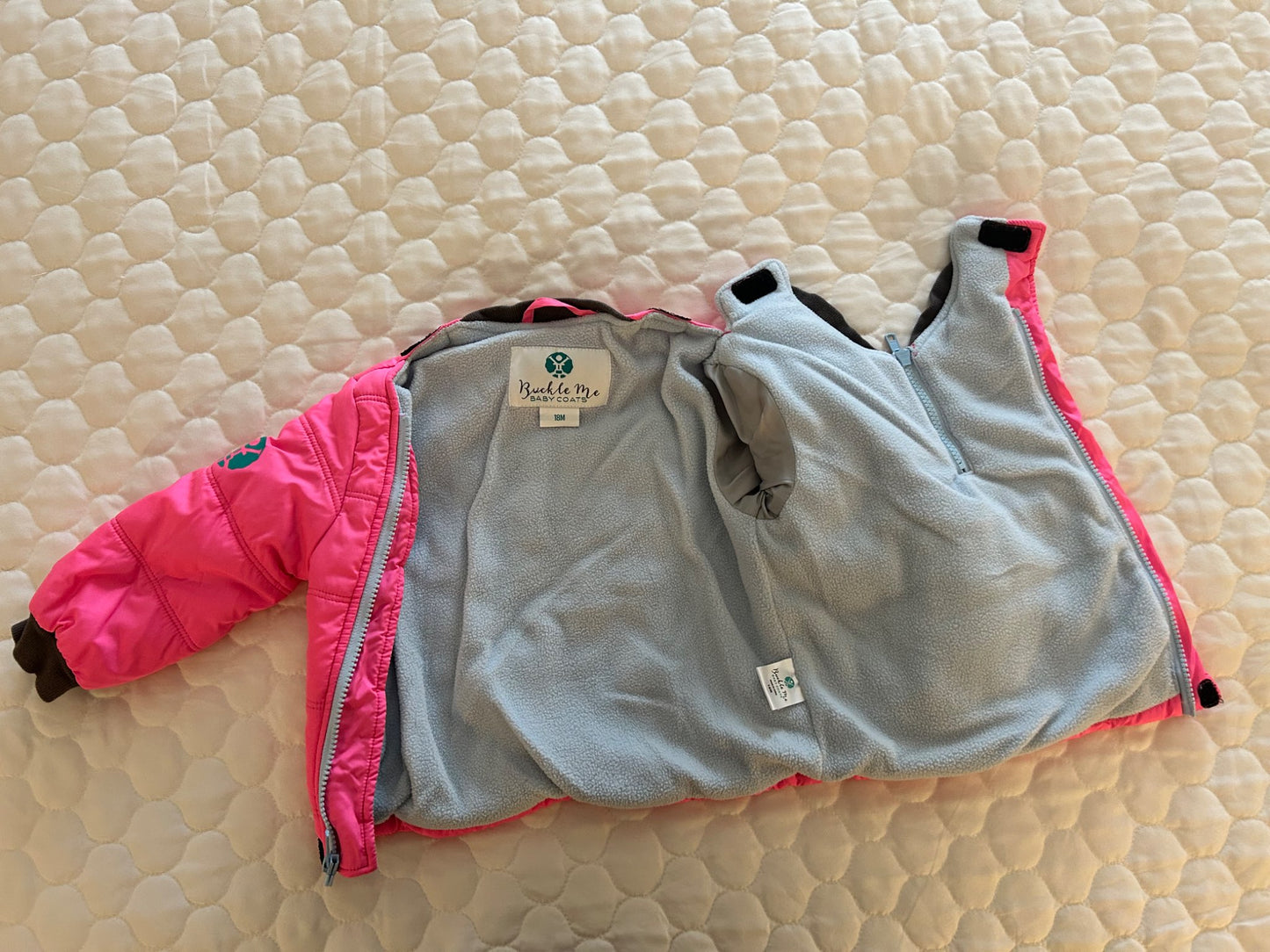 EUC Buckle Me Baby Coats (18 Months) Car Seat Safe Winter Jacket, Kids 18 Month (12-18M)