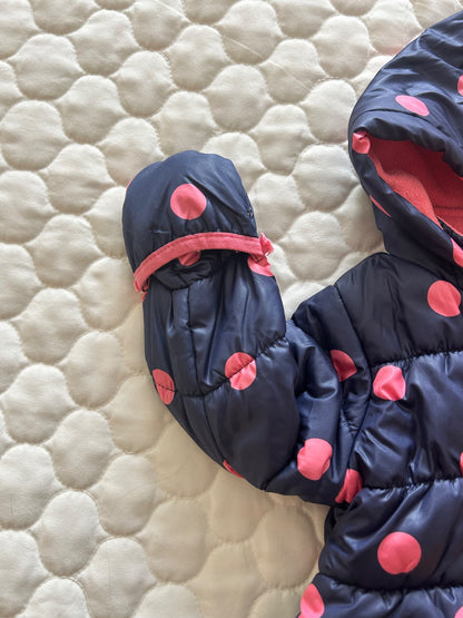 Infant (6-12 Months) Winter Jacket with Fold Over Mitts, Kids 9 Month (6-9M)