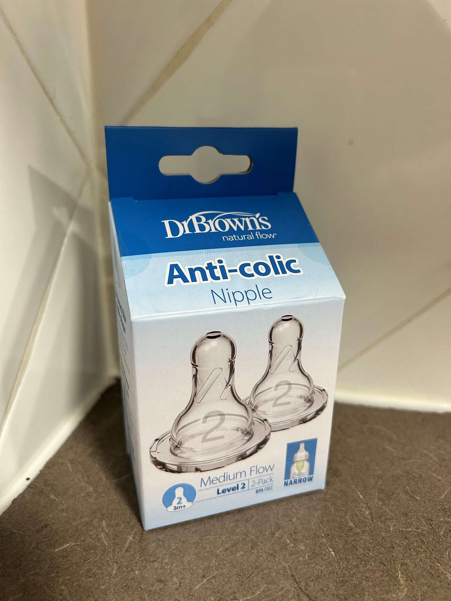 BNWT Dr. Brown's Anti-Colic (Narrow) Nipples - Level 2 (3+ Months)  - 14 Total; Retails: $26.91