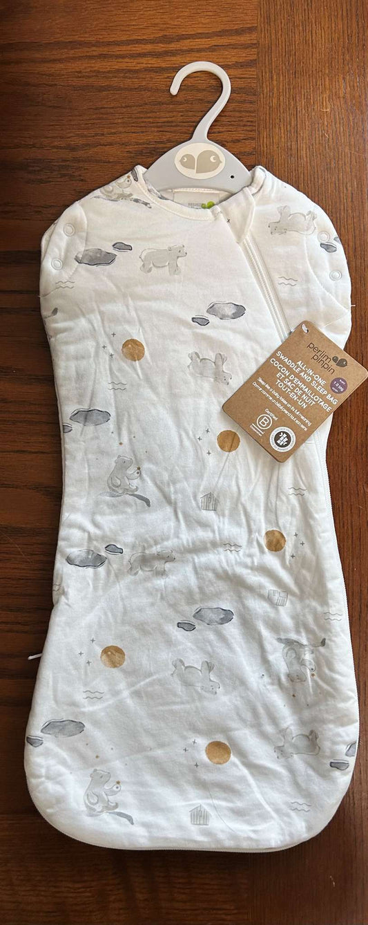 BNWT Infant (0-3 Months) All-In-One Swaddle & Sleep Bag (1.0 TOG) ; Retails $44.00, 0-3 Months (Newborn)