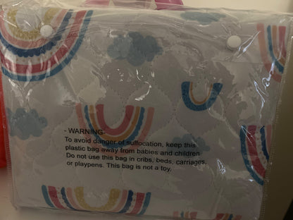 BNIB Hygge Sheets (Rainbow) Potty Training Mattress Pads for TWIN Bed -  100% Waterproof and Washable; Retails: $36.99