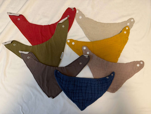 Muslin & Cotton Bandana Bib bundle