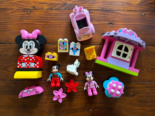 My First Minnie Build + Minnie's Birthday Party Duplo sets