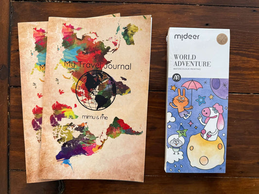 NEW Travel Journals + Watercolour Paint Activity
