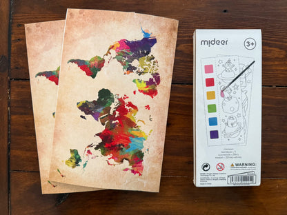 NEW Travel Journals + Watercolour Paint Activity