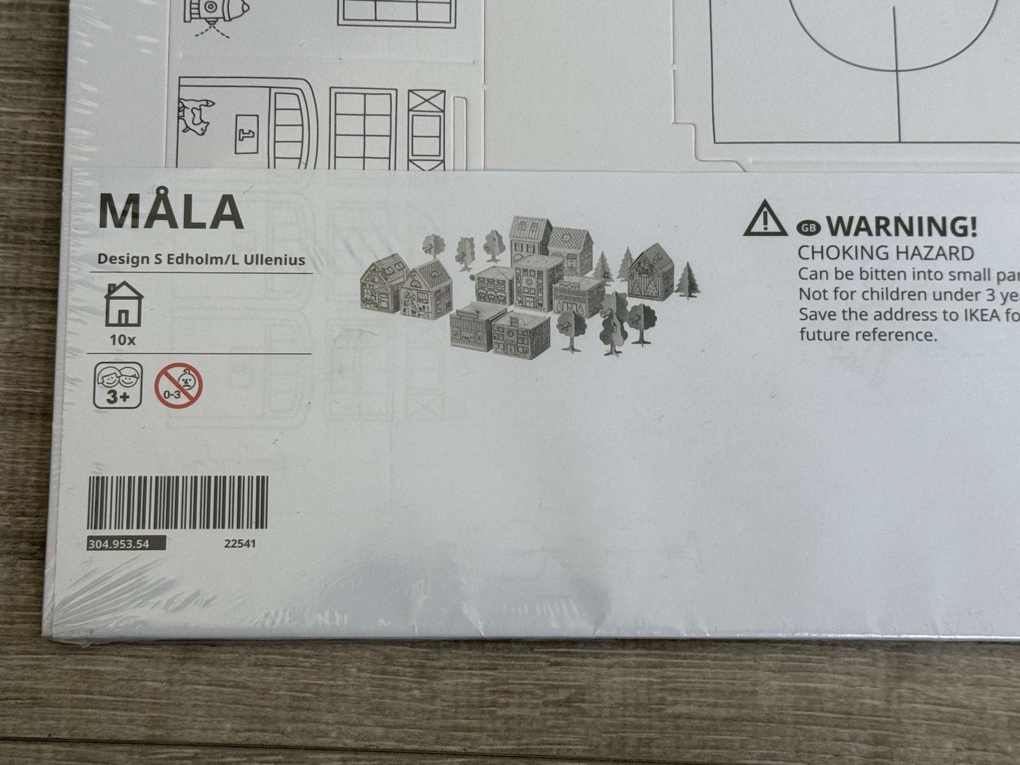 NEW Cardboard town (IKEA) + Pencil Crayons