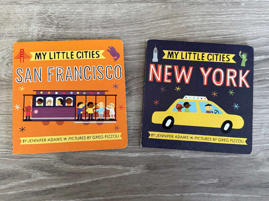 My Little Cities books; MSRP $14.99 each