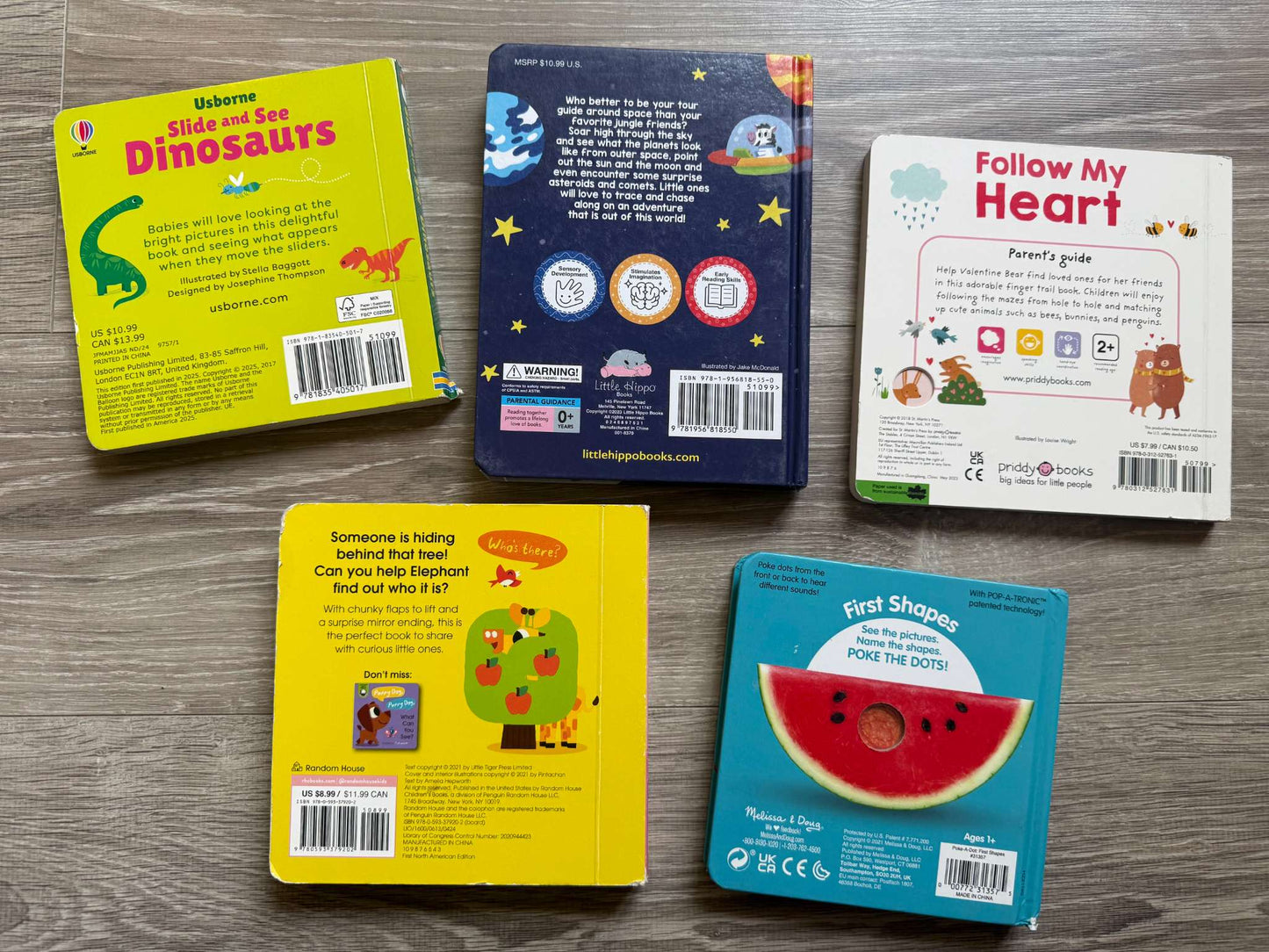 Interactive Toddler board books - flip, slide, touch and poke!