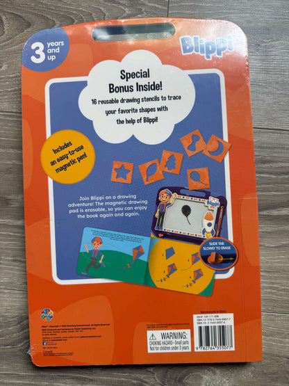 NEW Blippi Book and Magnetic Drawing Board