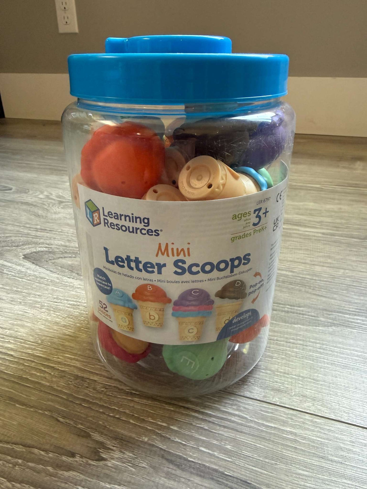 Learning Resources Mini Letter Scoops - alphabet matching set