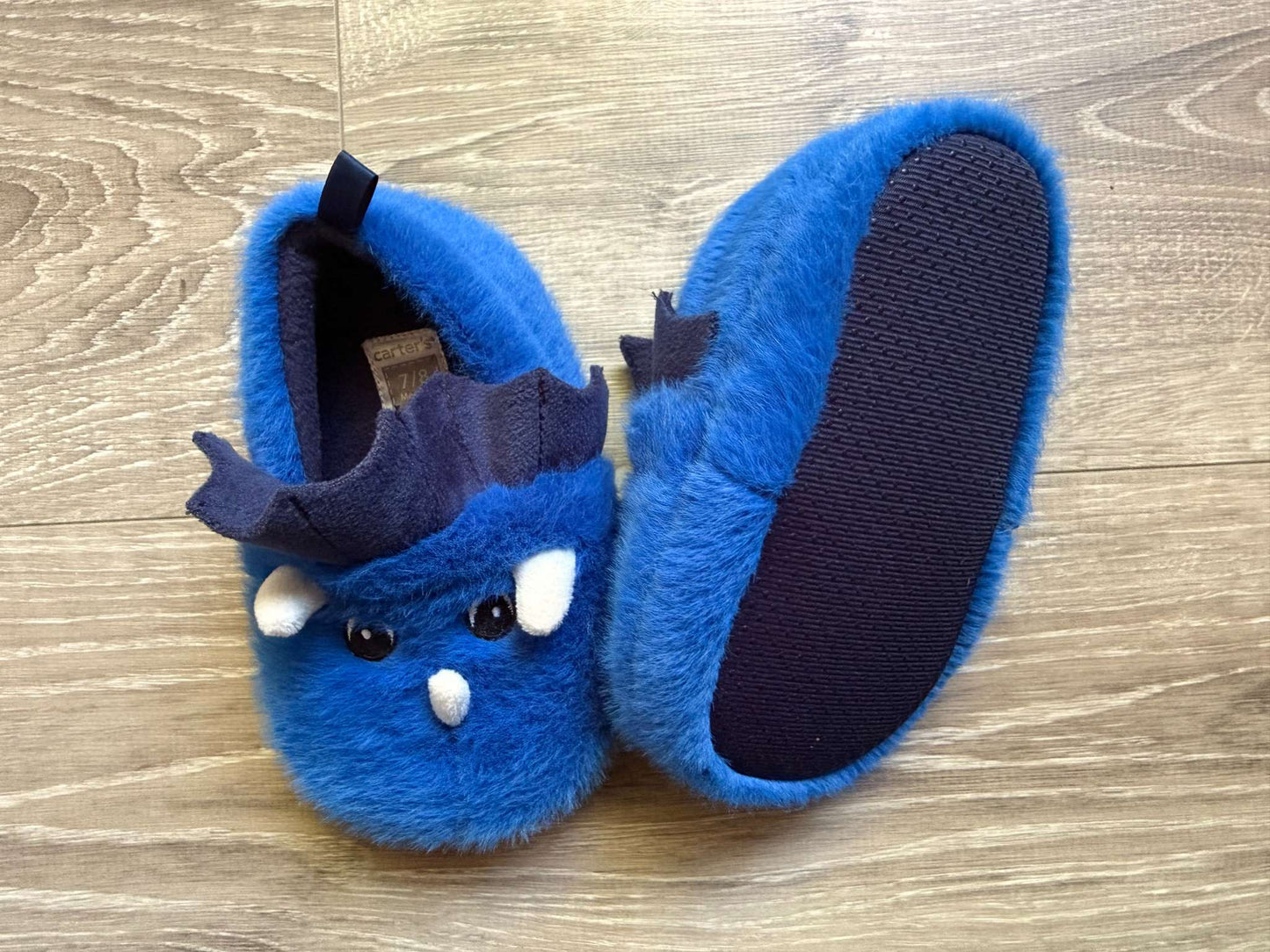 Dinosaur Slippers size 7/8, Shoes 7 (Walkers:12-24 mth)