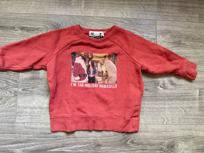 Cotton On Friends Holiday Armadillo sweatshirt size 2T, Kids 2T