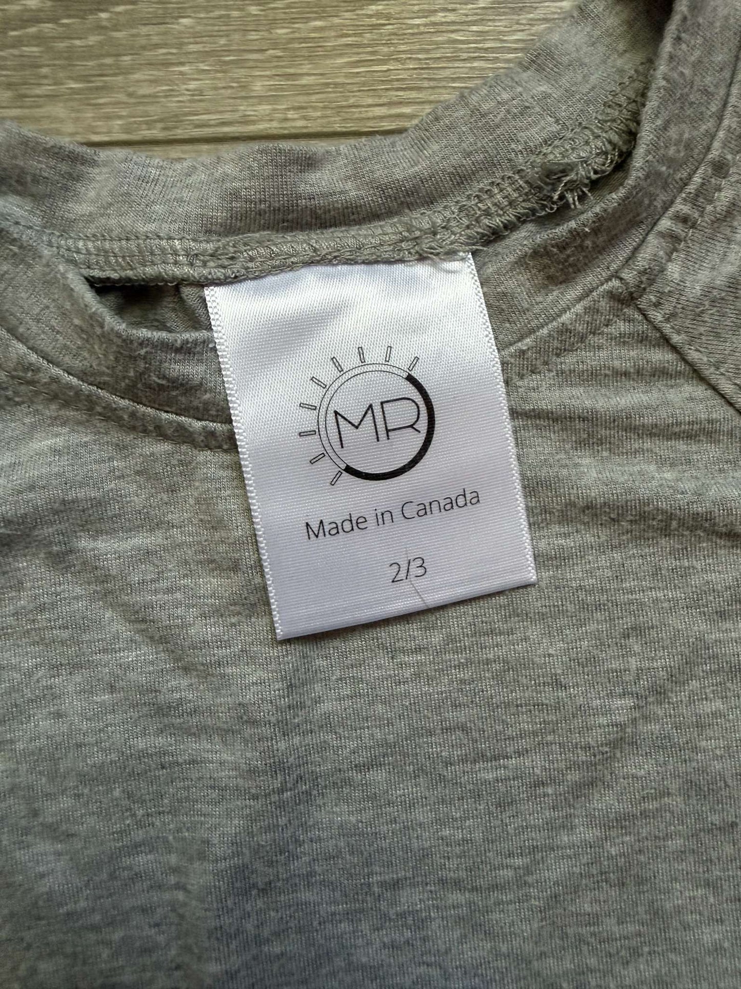 Canadian-Made shirt with UV protection size 2/3; MSRP $55, Kids 2T