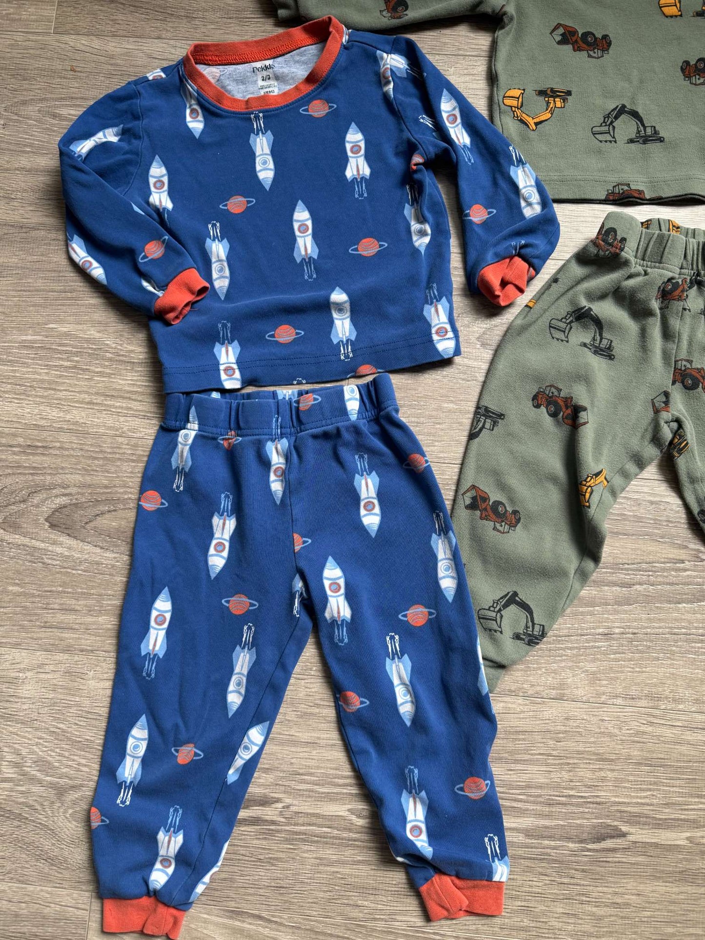 Pekkle 100% Cotton PJ bundle size 2/3, Kids 2T