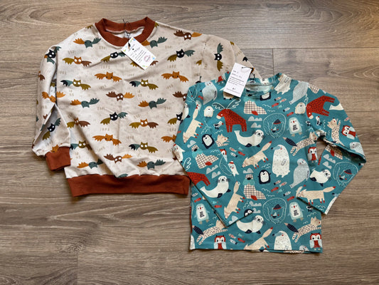 NEW Small Shop Canadian-Made shirt duo, 6T; MSRP $70+, Kids 6/6X