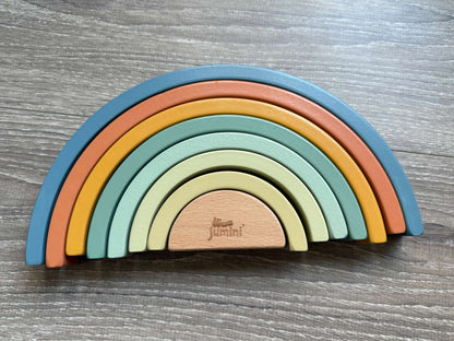 Wooden Rainbow stacking toy