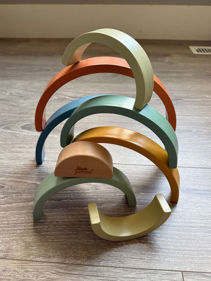 Wooden Rainbow stacking toy