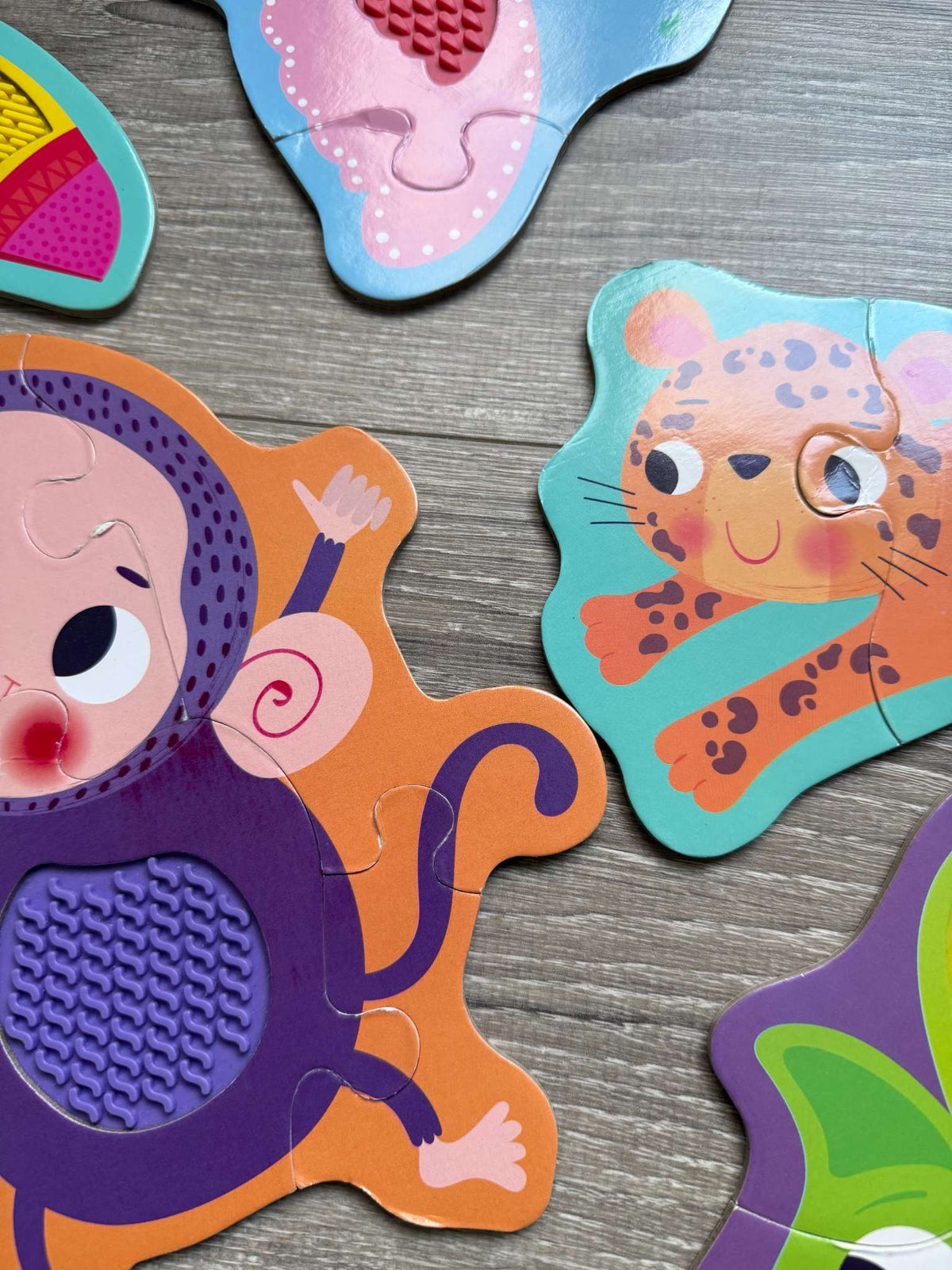 Touch & Feel puzzle + book bundle
