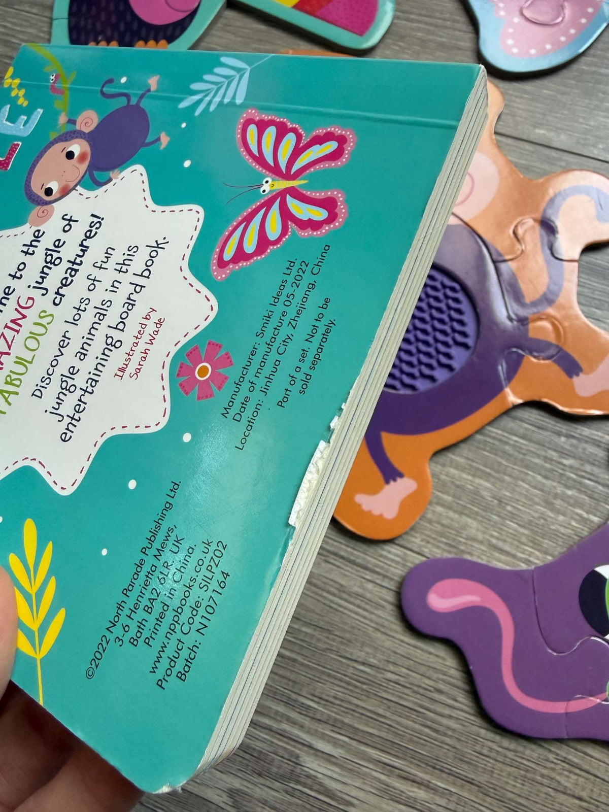 Touch & Feel puzzle + book bundle
