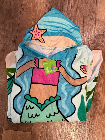 NEW mermaid hooded beach towel