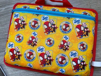 Spiderman lap desk + NEW whiteboard notebook