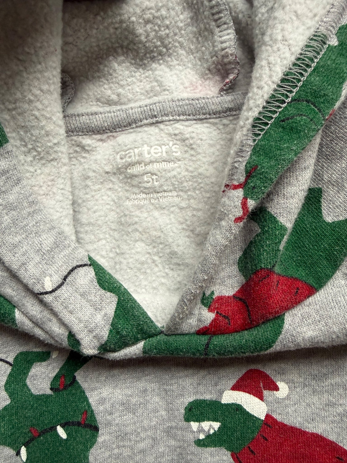 Carter’s Christmas Dino sweatshirt 5T, Kids 5/5T