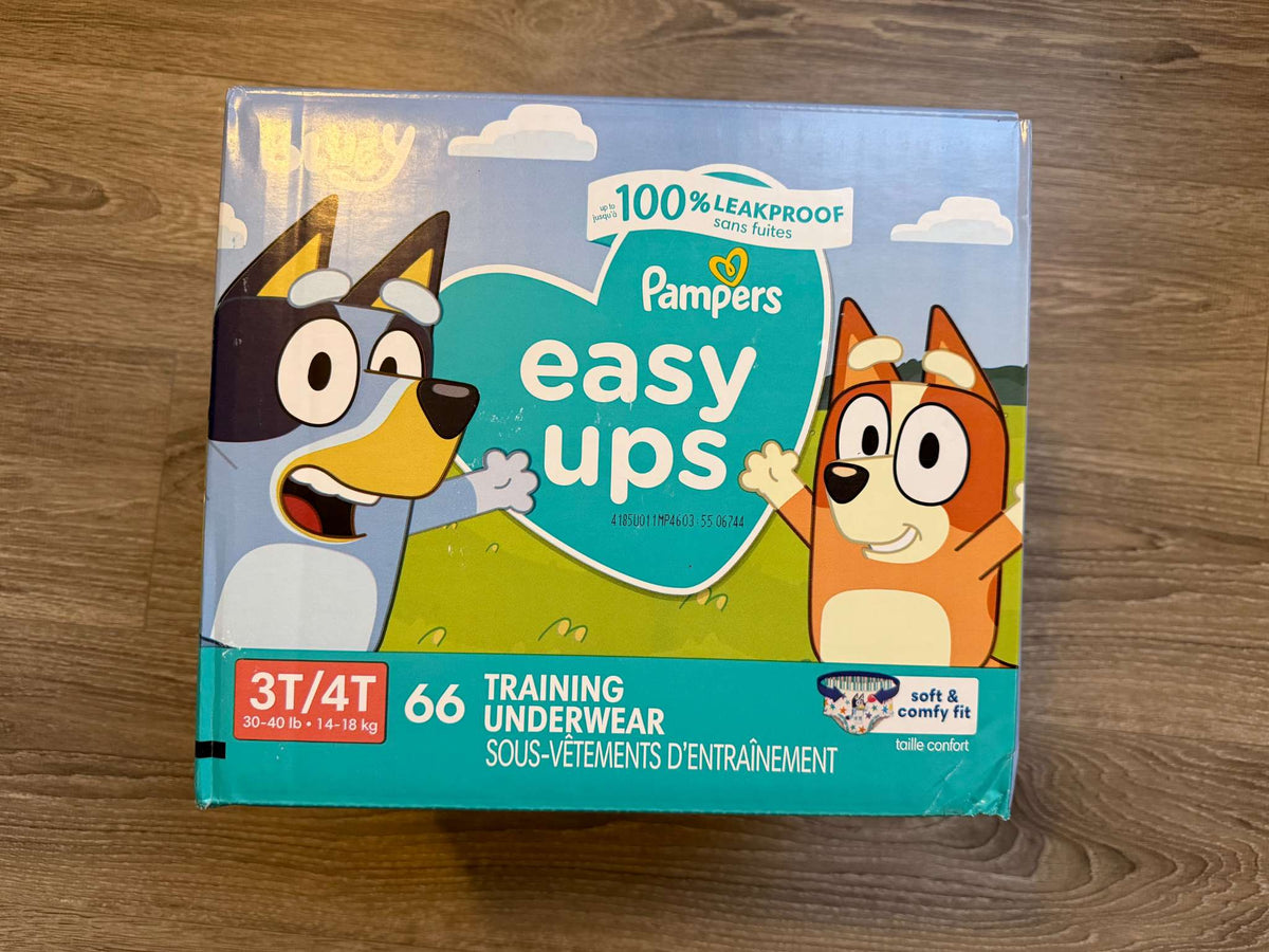 Sealed Pampers Easy Ups size 3/4T; MSRP $32