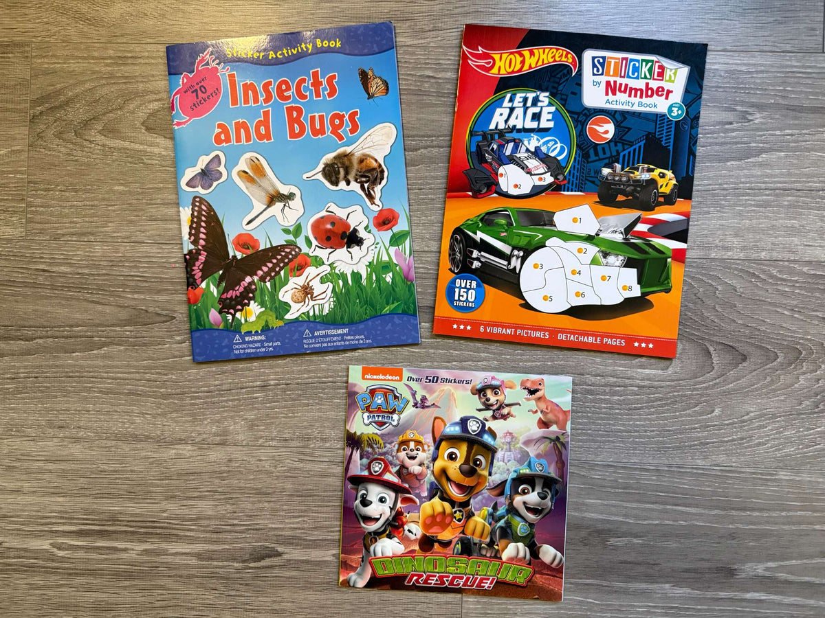 NEW Sticker/Activity books; MSRP $20+