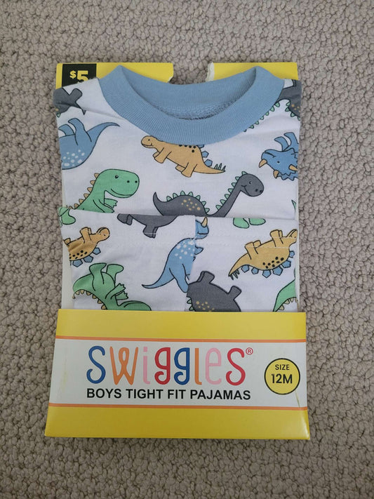 12m Dino pjs, Kids 12 Month (9-12M)