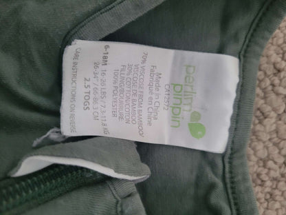 Perlimpinpin sleep sack 6-18m green, 12-18 Months (Large)