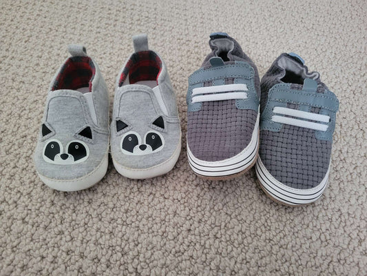 Baby shoes, robeez and racoon, Shoes 3 (Baby: 0-12 mth)
