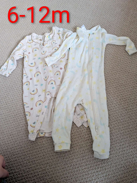 12m footless yellow rompers, Kids 12 Month (9-12M)