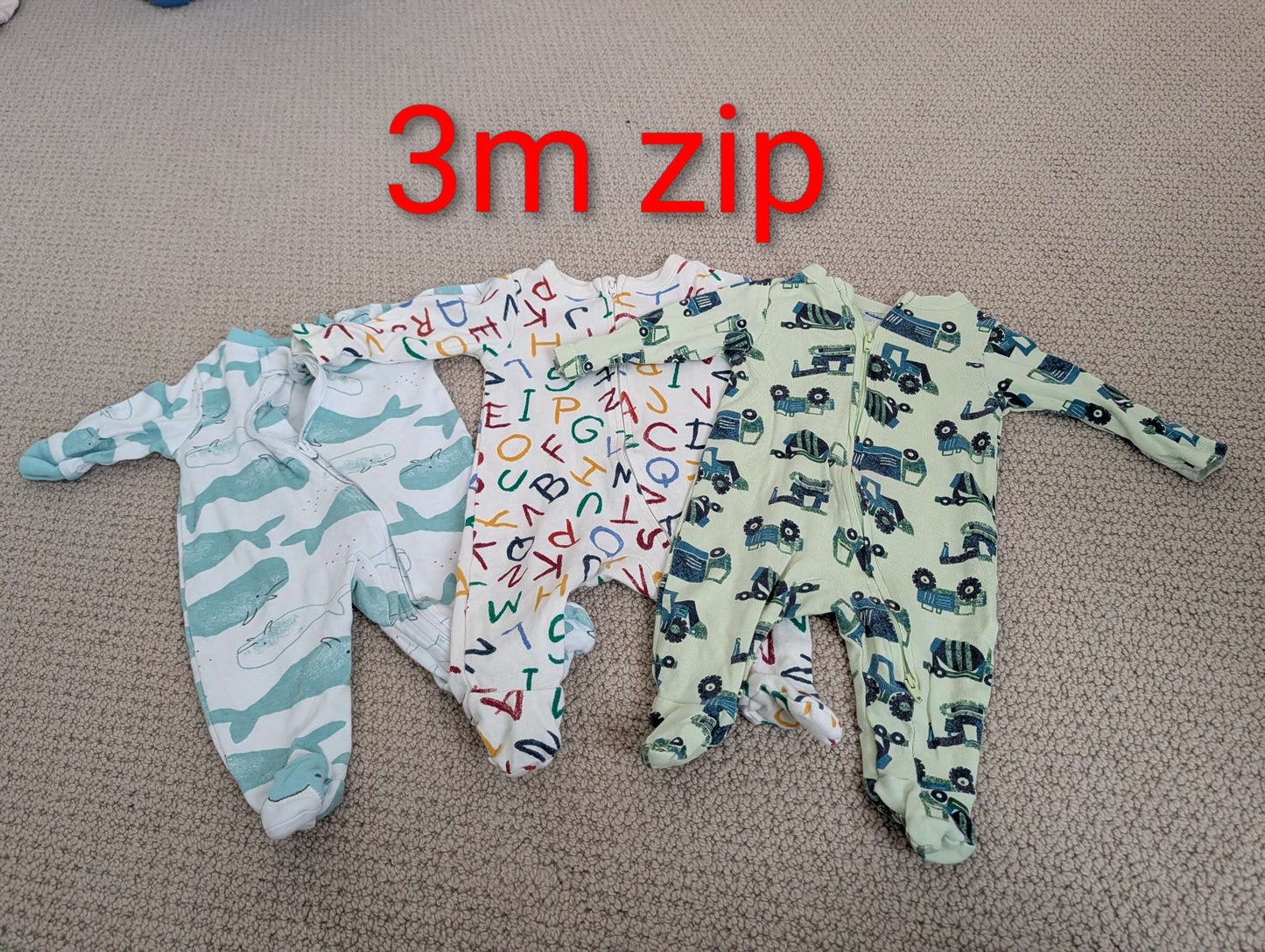 3m sleeper whale ABC tractor, Kids 3 Month (0-3M)