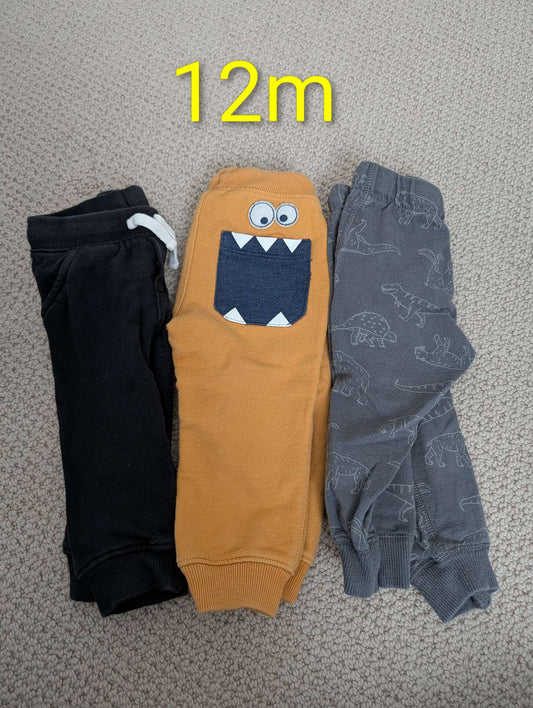12m Sweat pants monster, Kids 12 Month (9-12M)