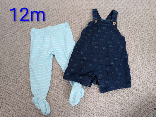 12m overalls and footie pants, Kids 12 Month (9-12M)